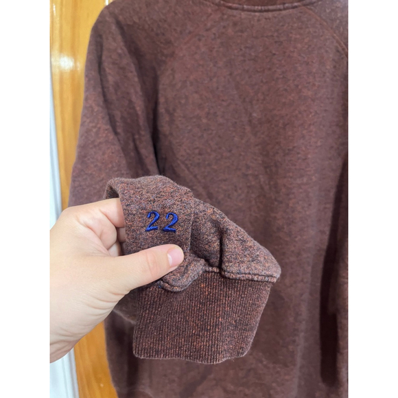 Scotch & Soda Men’s Crewneck Sweatshirt Brown Heather Pullover Casual Relaxed Fi - Picture 8 of 10